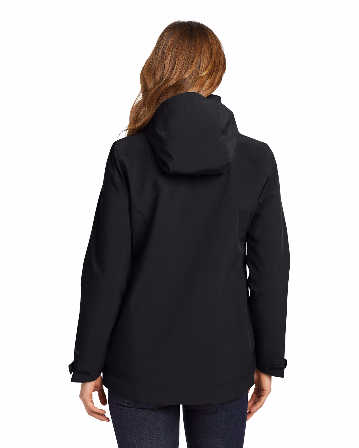 Custom Eddie Bauer Women's WeatherEdge 3-in-1 Jacket, Black/ Storm Grey, back view