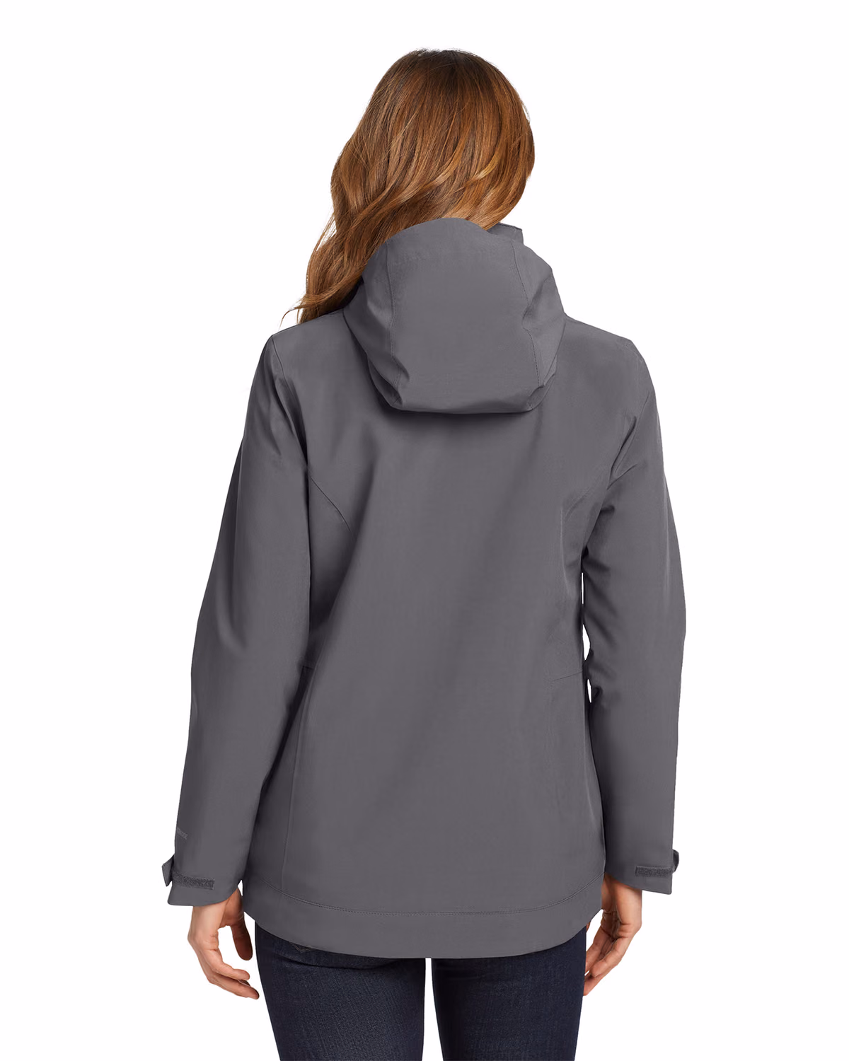 Custom Eddie Bauer Women's WeatherEdge 3-in-1 Jacket, Grey Steel/ Metal Grey, back view