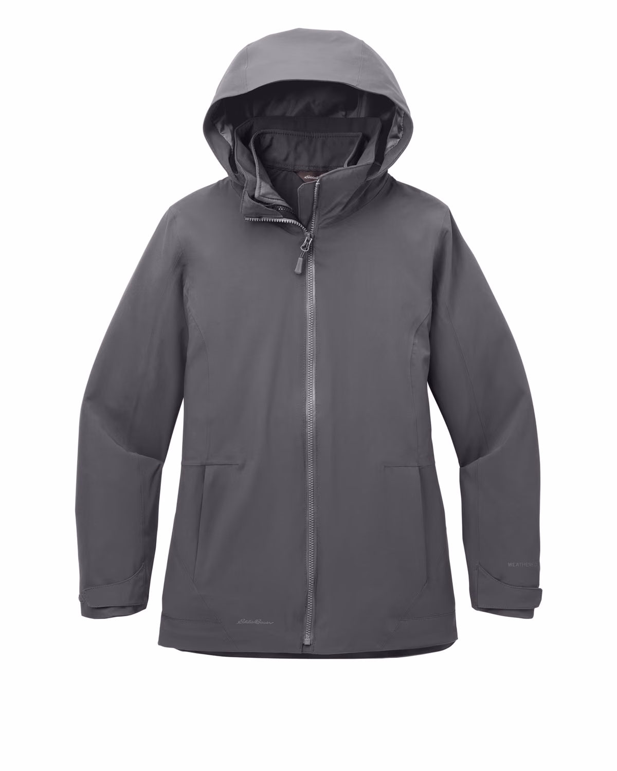 Custom Eddie Bauer Women's WeatherEdge 3-in-1 Jacket, Grey Steel/ Metal Grey, front view