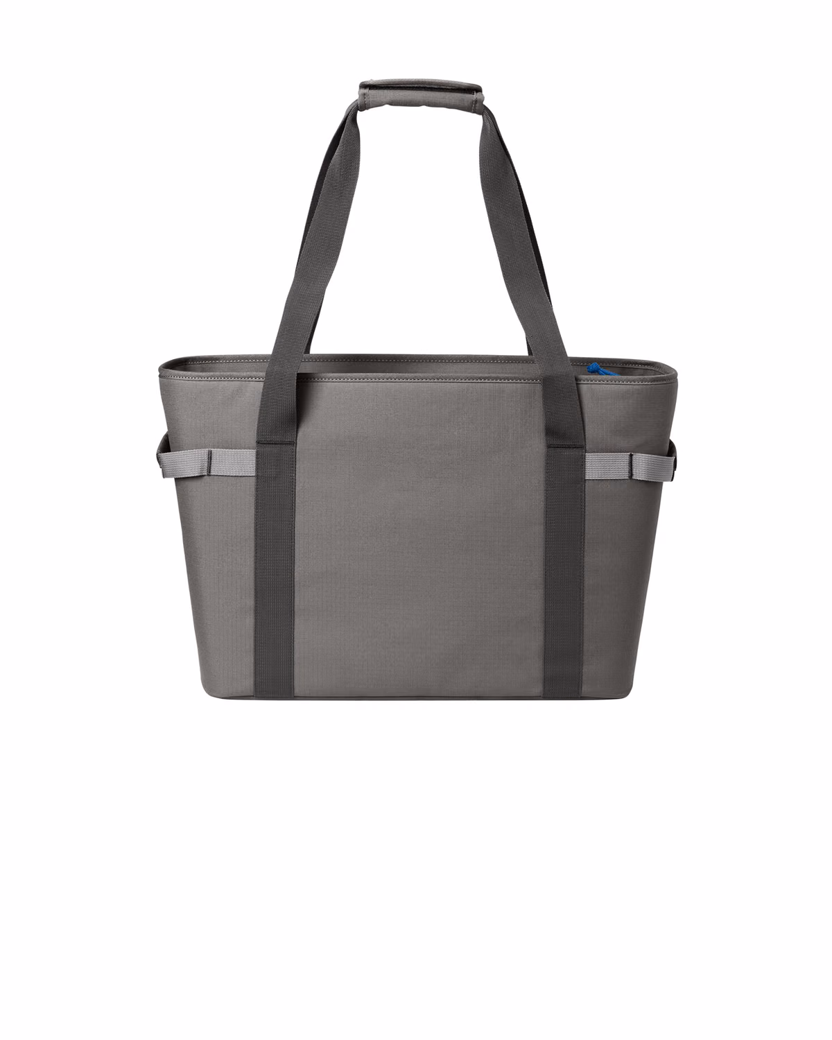 Custom Eddie Bauer Max Cool Tote Cooler - Metal Grey/ Expedition Blue back