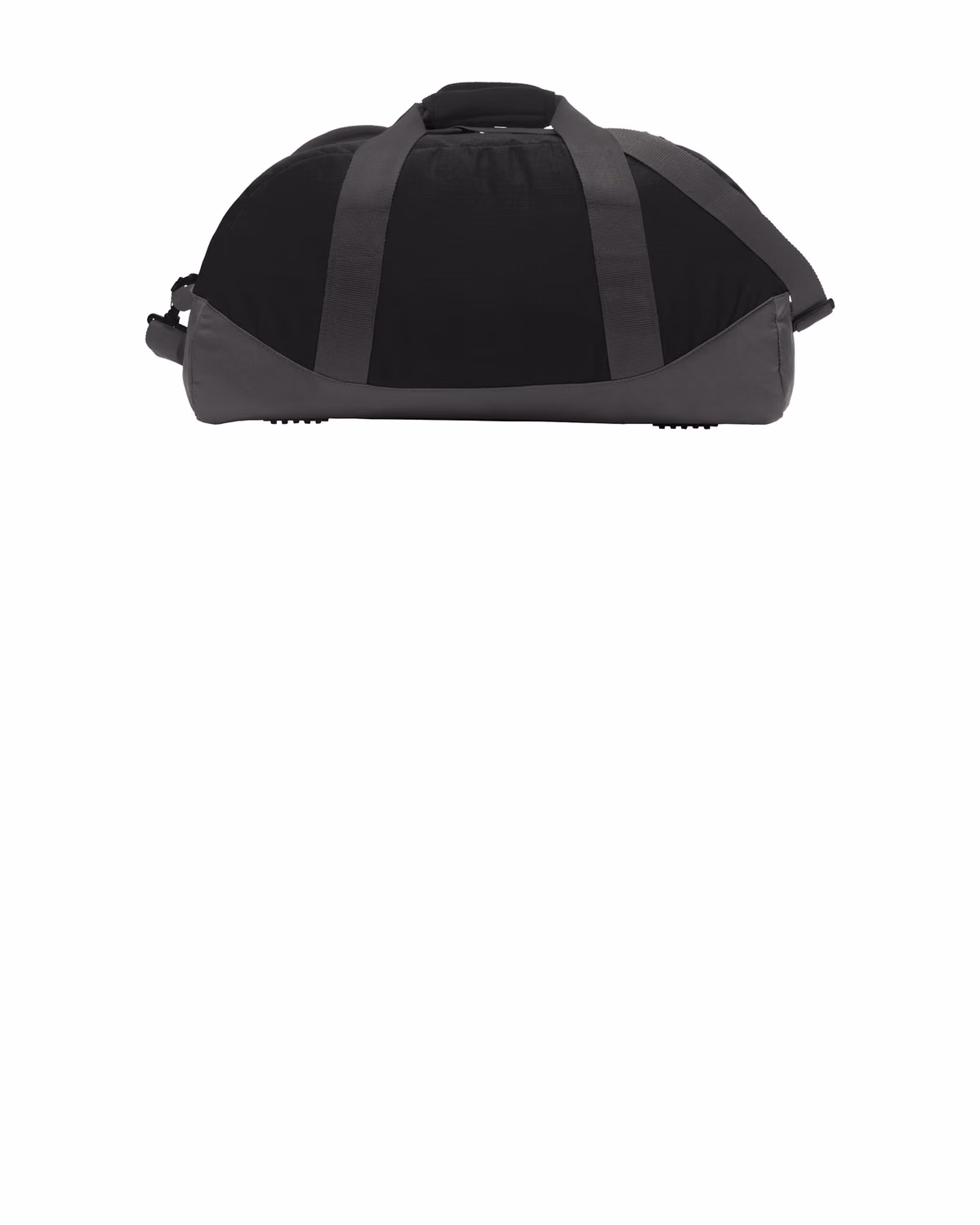 Custom Eddie Bauer Medium Ripstop Duffel, Black/ Grey Steel, back view