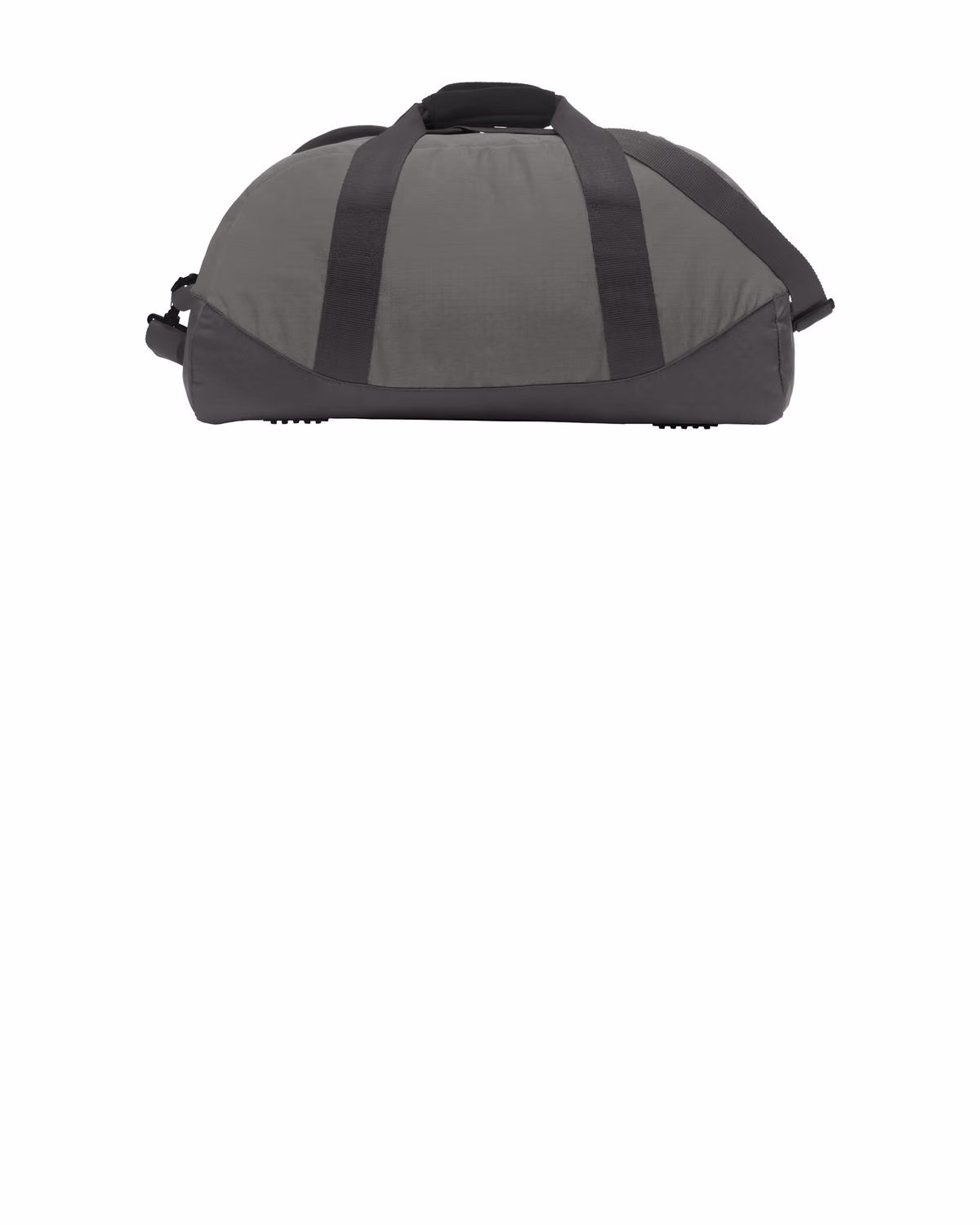 Custom Eddie Bauer Medium Ripstop Duffel, Pewter Grey/ Grey Steel, back view