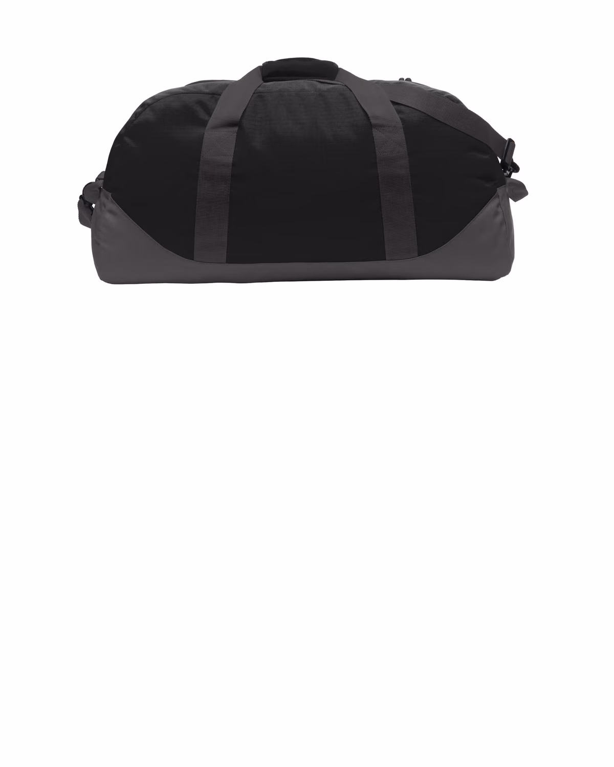 Custom Eddie Bauer Large Ripstop Duffel, Black/ Grey Steel, back view