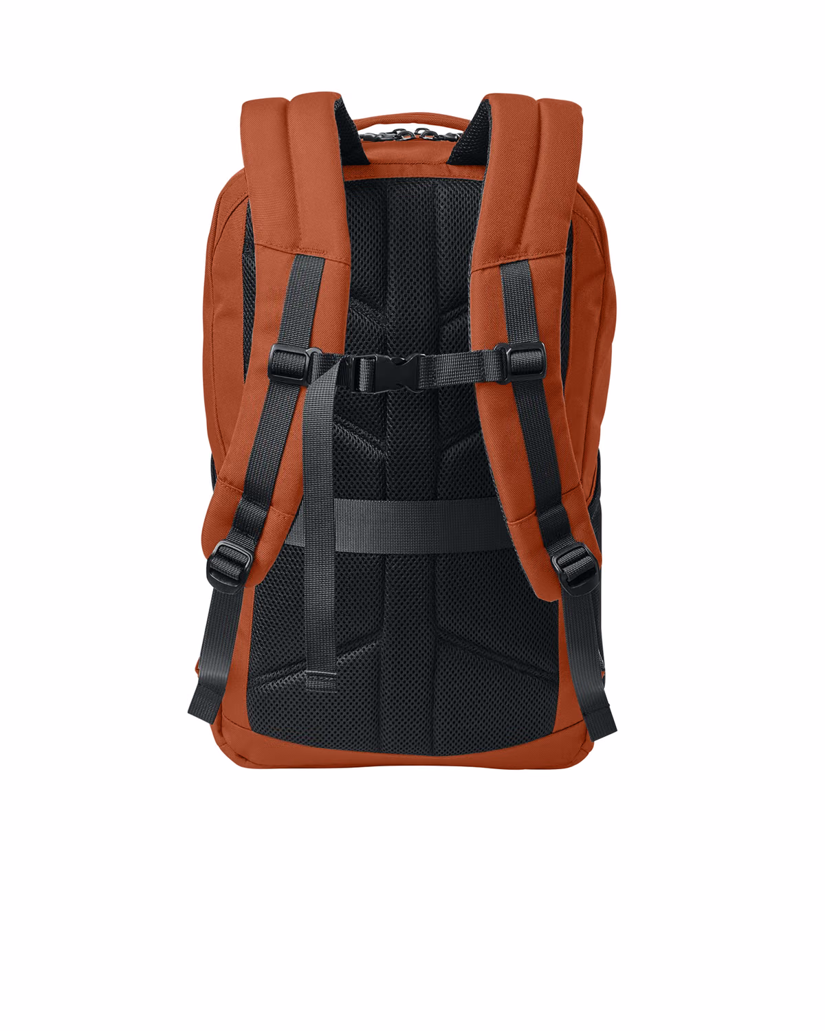 Custom Eddie Bauer Adventurer Backpack, Amber Orange, back view