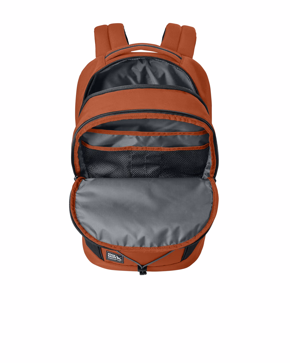 Custom Eddie Bauer Adventurer Backpack, Amber Orange, side view