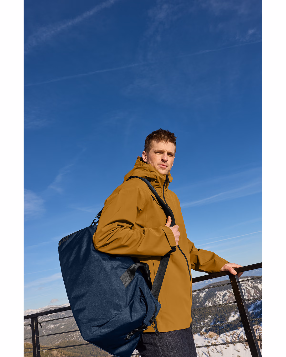 Custom MiiR Kondoh Weekend Duffel - Indigo Navy - lifestyle