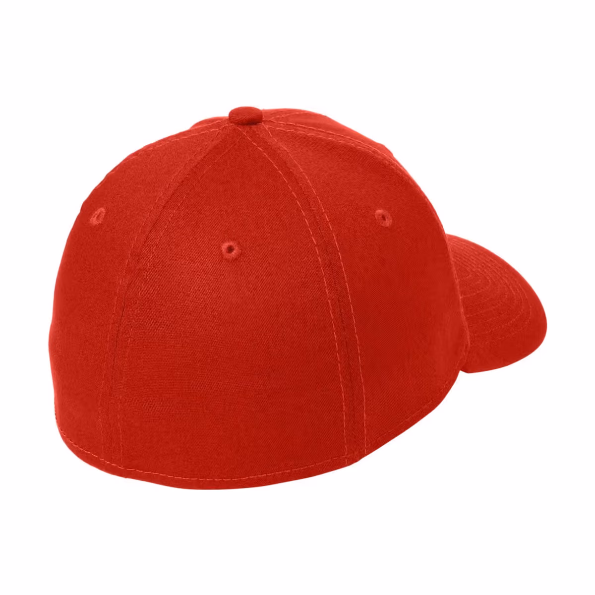 Custom New Era Structured Stretch Cotton Cap - Scarlet Red back