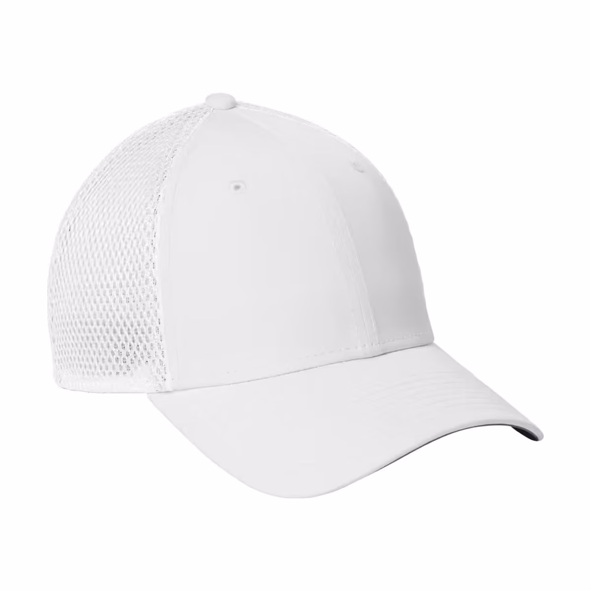 Custom New Era 39THIRTY Performance Stretch Mesh Cap - White side