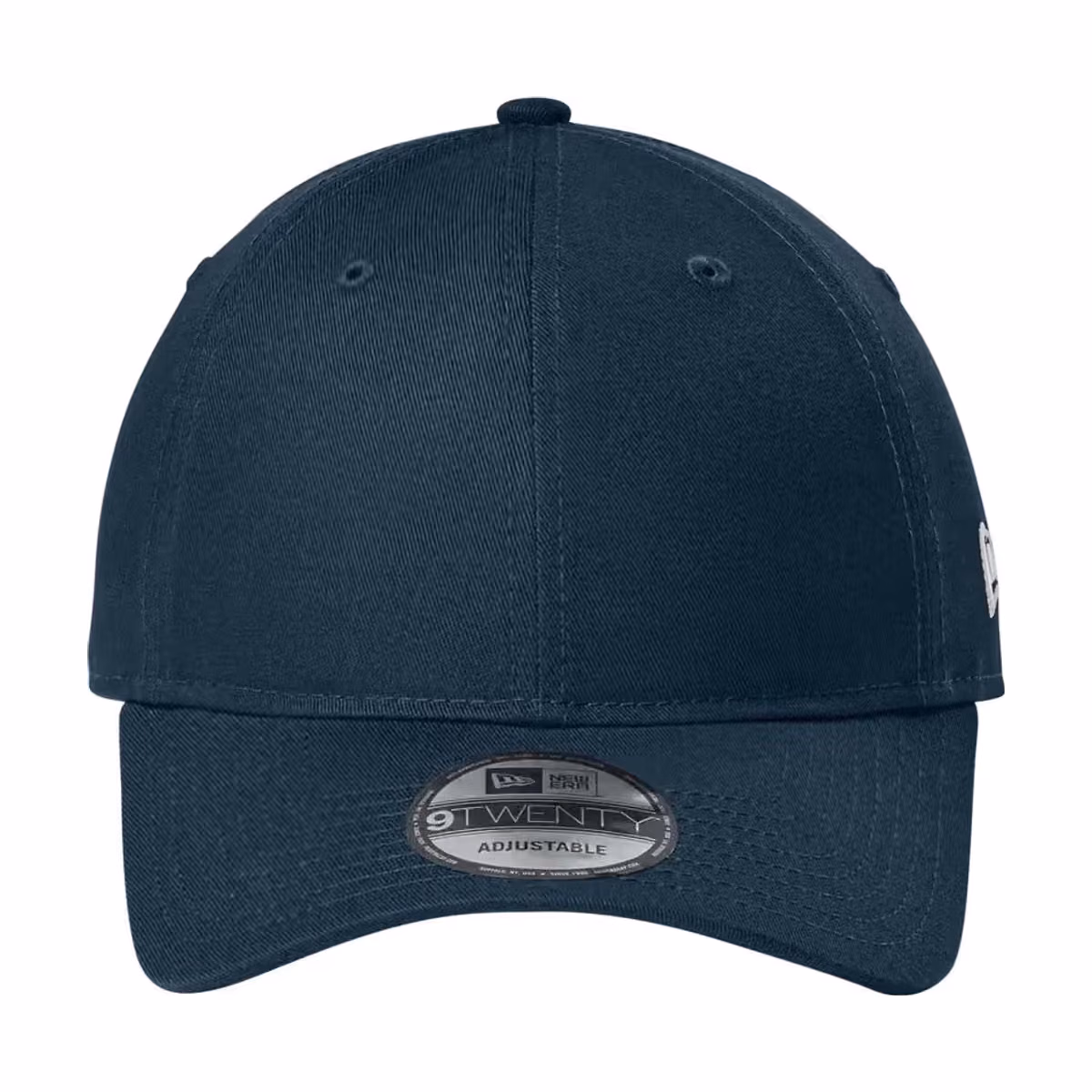 Custom New Era Adjustable Unstructured Cap - Flag Deep Navy front 2
