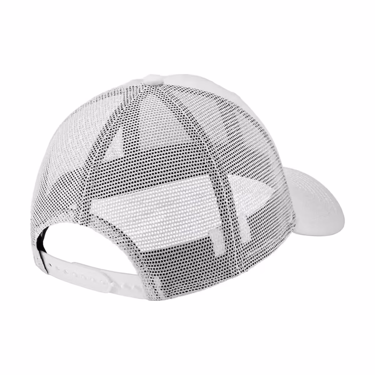 Custom New Era Recycled Snapback Cap, White, back view