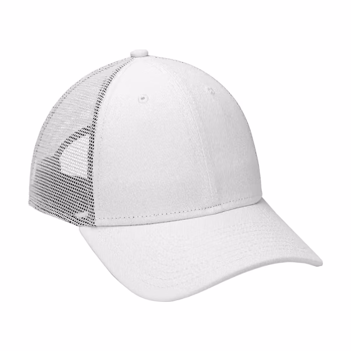 Custom New Era Recycled Snapback Cap, White, side view