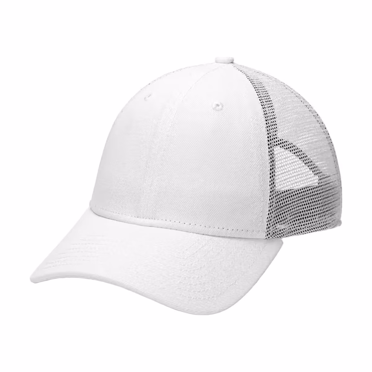 Custom New Era Recycled Snapback Cap, White, side view
