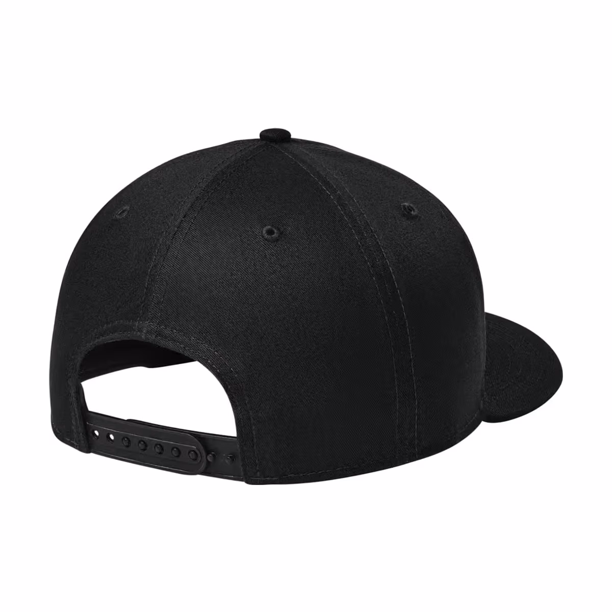 Custom New Era Flat Bill Snapback Cap - Flag Black back