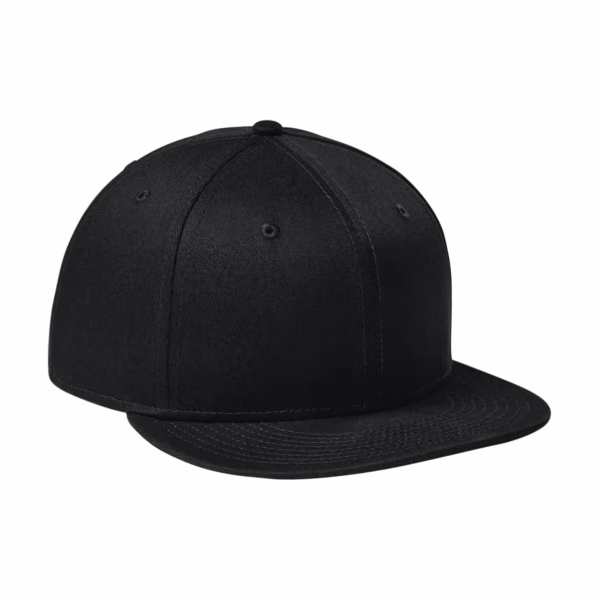 Custom New Era Flat Bill Snapback Cap - Flag Black side