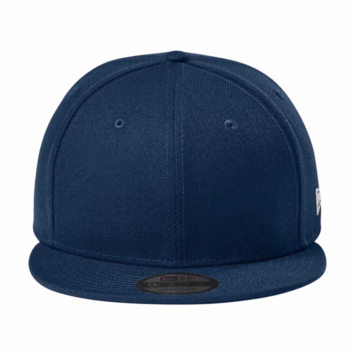 Custom New Era Standard Fit Flat Bill Snapback Cap - Flag Deep Navy front 2