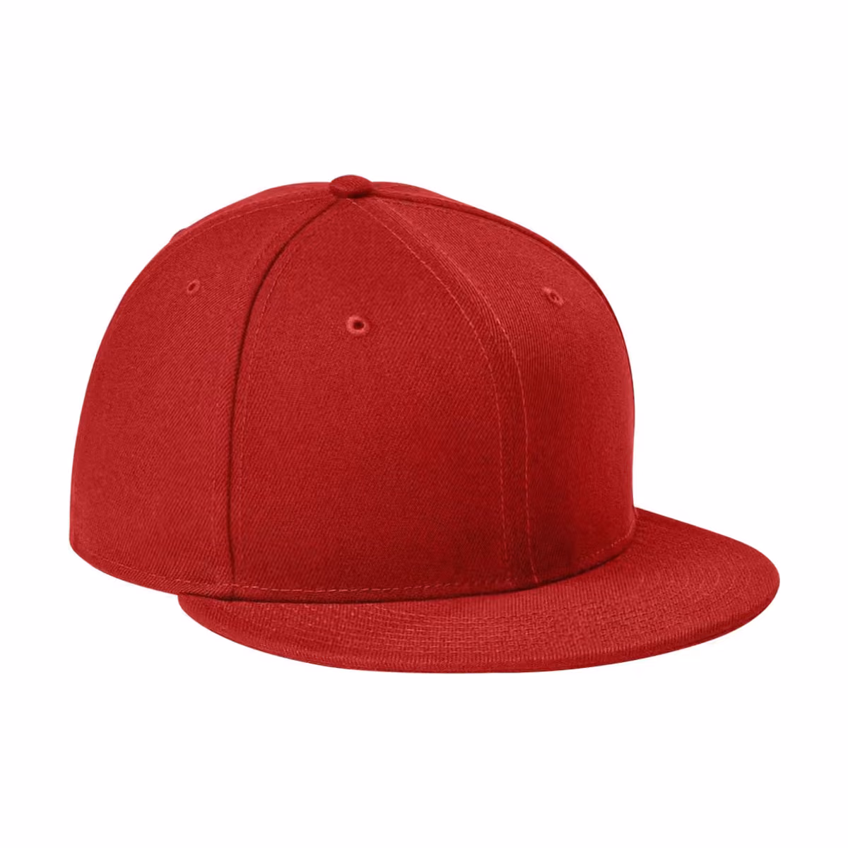 Custom New Era Standard Fit Flat Bill Snapback Cap - Flag Scarlet side