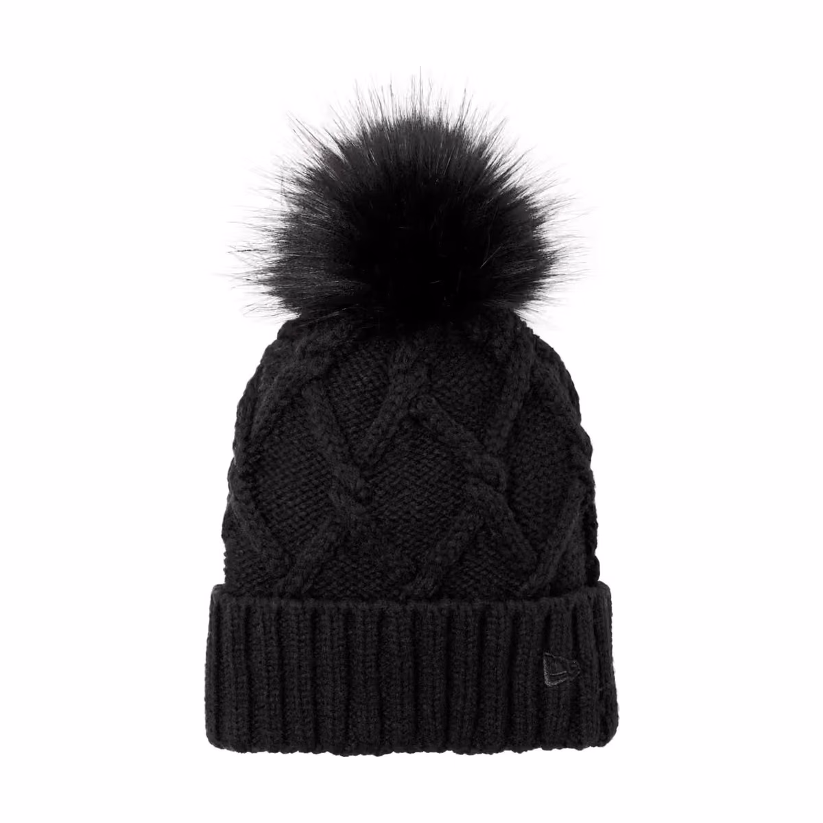Custom New Era Faux Fur Pom Beanie