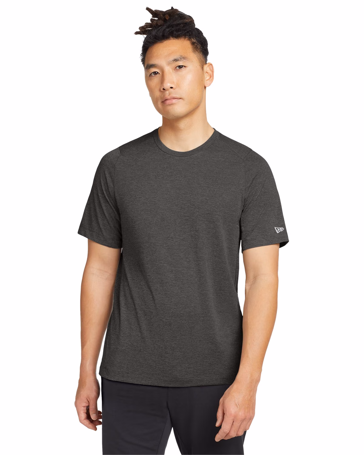 Custom New Era Series Performance Crew Tee NEA200 - Graphite