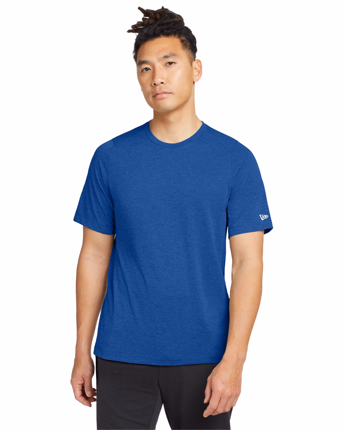 Custom New Era Series Performance Crew Tee NEA200 - Royal