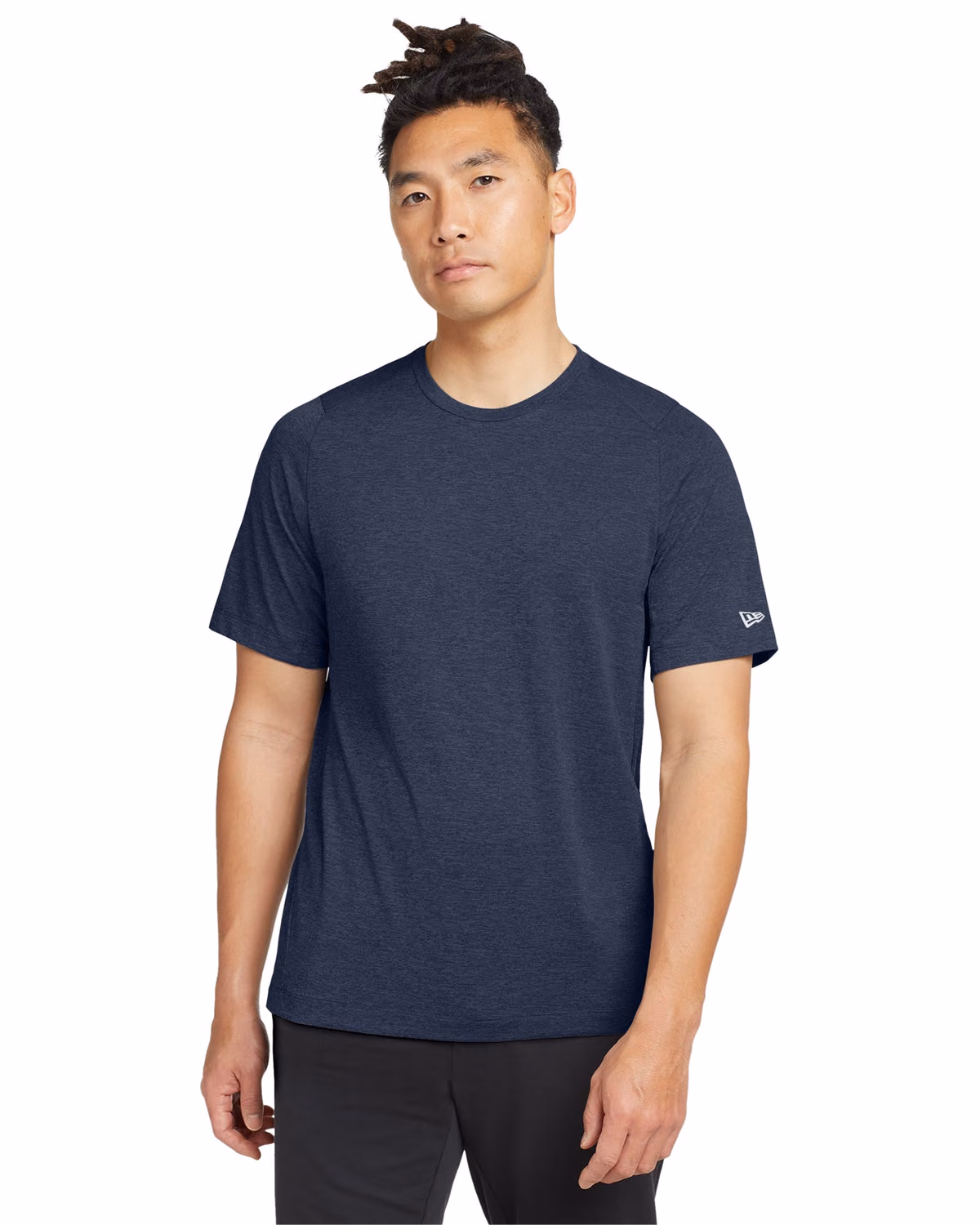 Custom New Era Series Performance Crew Tee NEA200 - True Navy