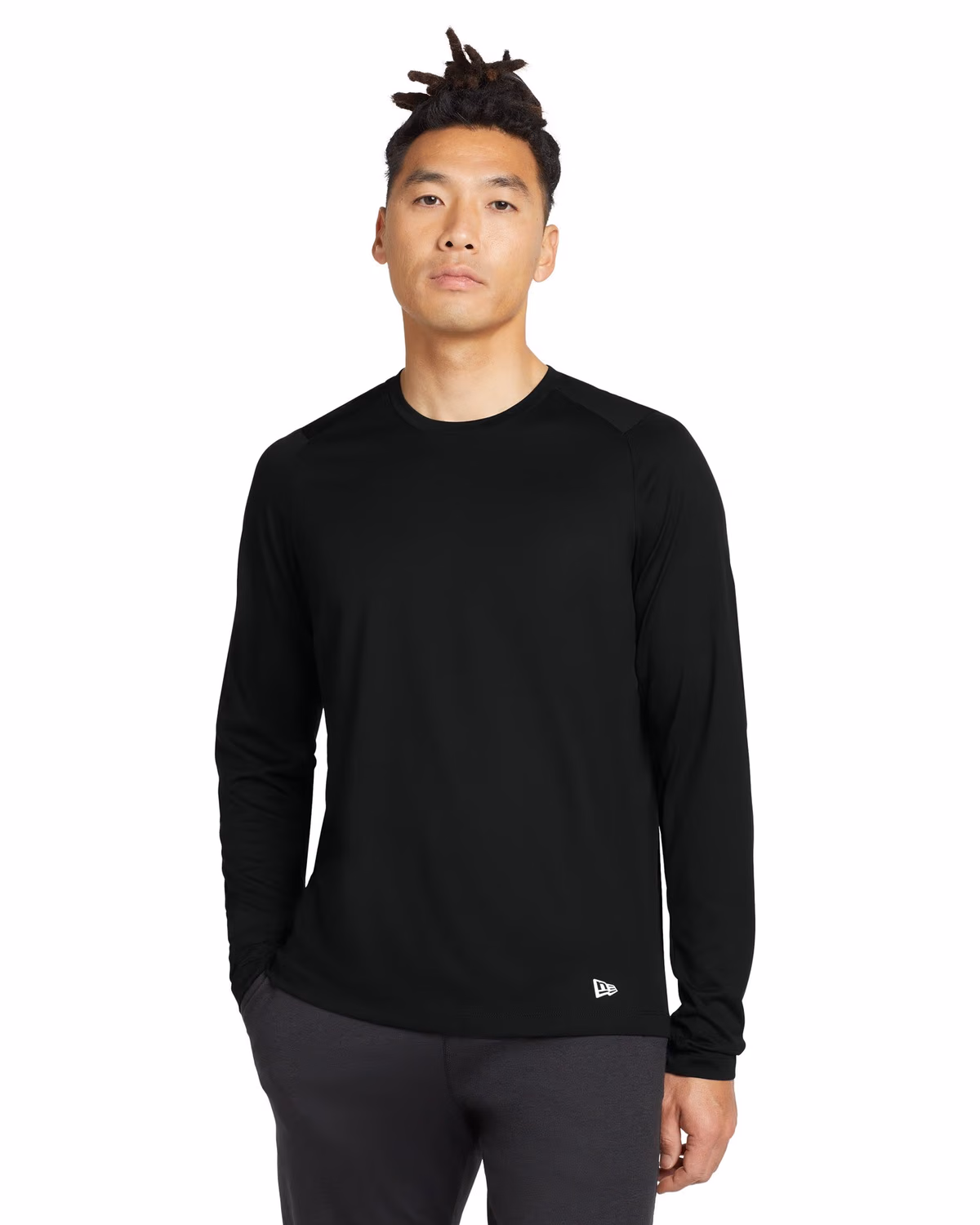 Custom New Era Series Performance Long Sleeve Crew Tee