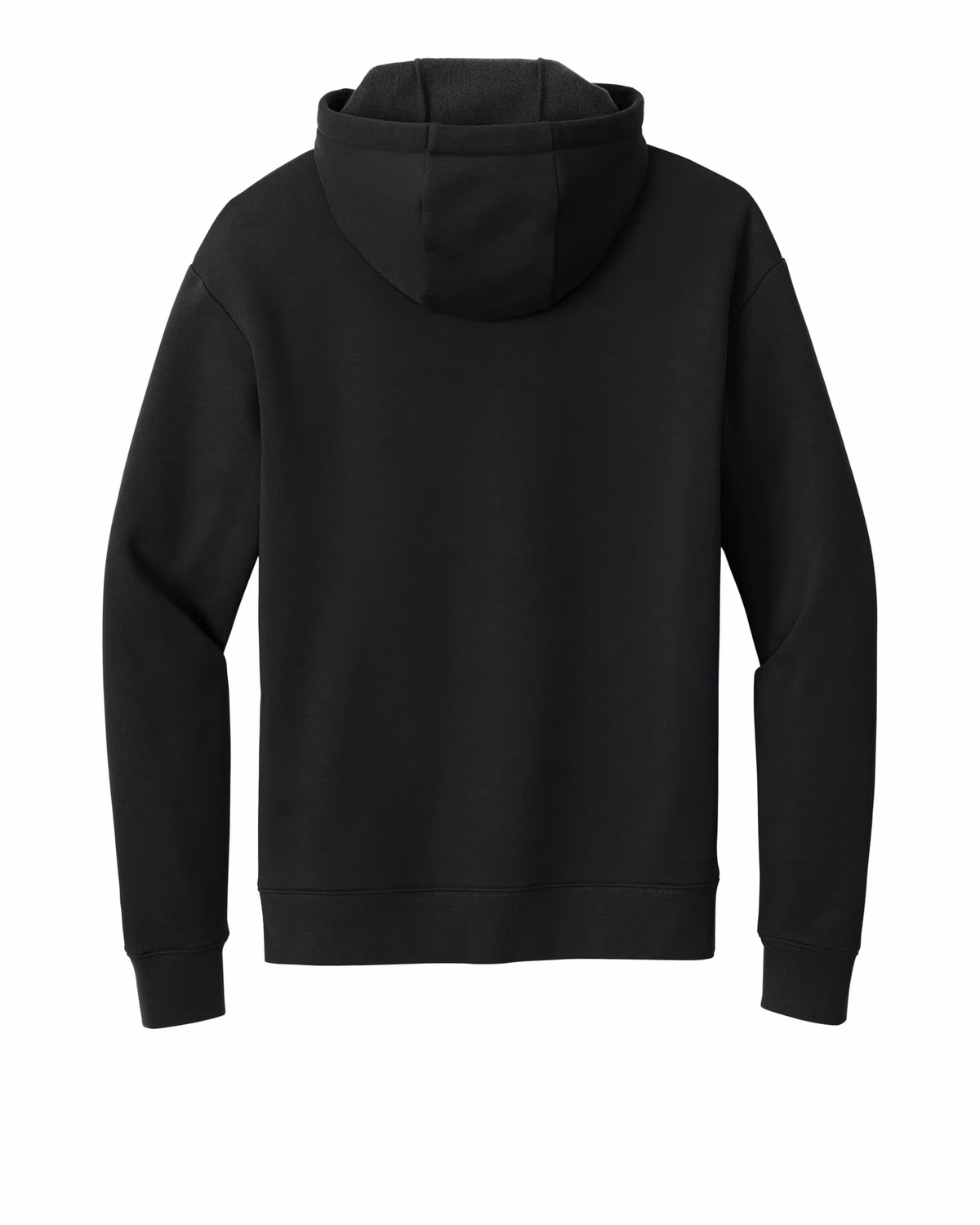 Custom New Era Heritage Fleece Pullover Hoodie - Black flat back