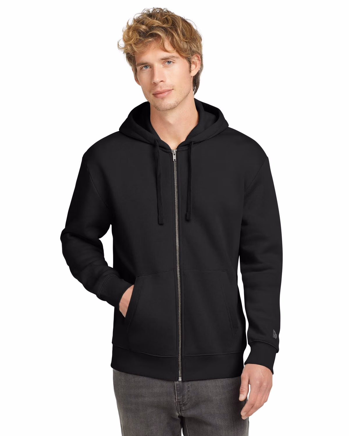 Custom New Era Heritage Fleece Full-Zip Hoodie