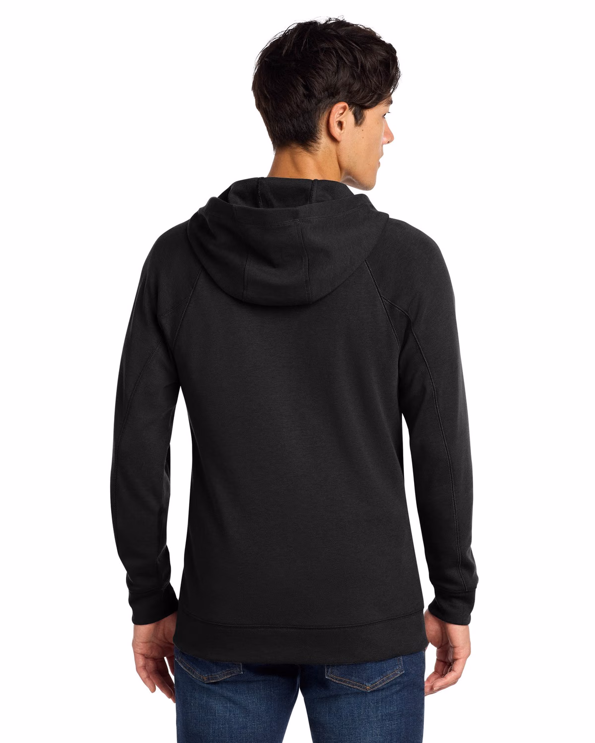 Custom New Era STS 1/4-Zip Hoodie - Black back