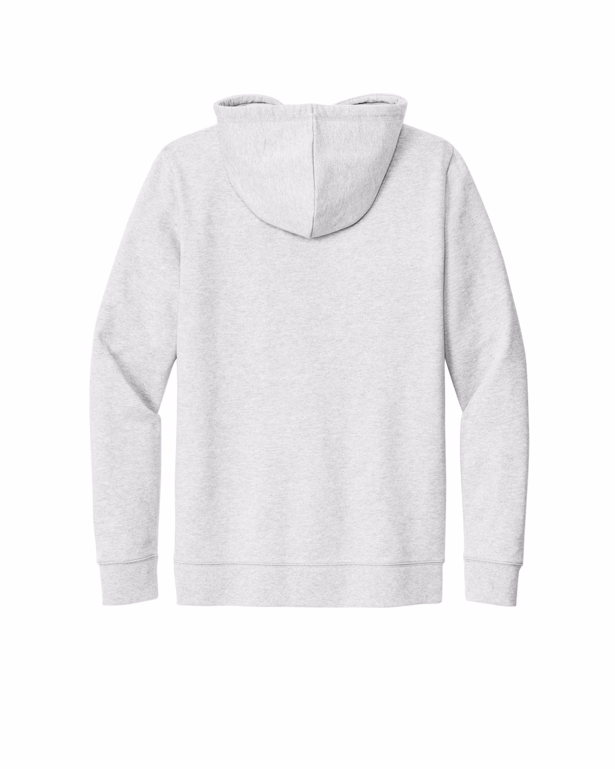 Custom New Era Comeback Fleece Pullover Hoodie - Ash flat back