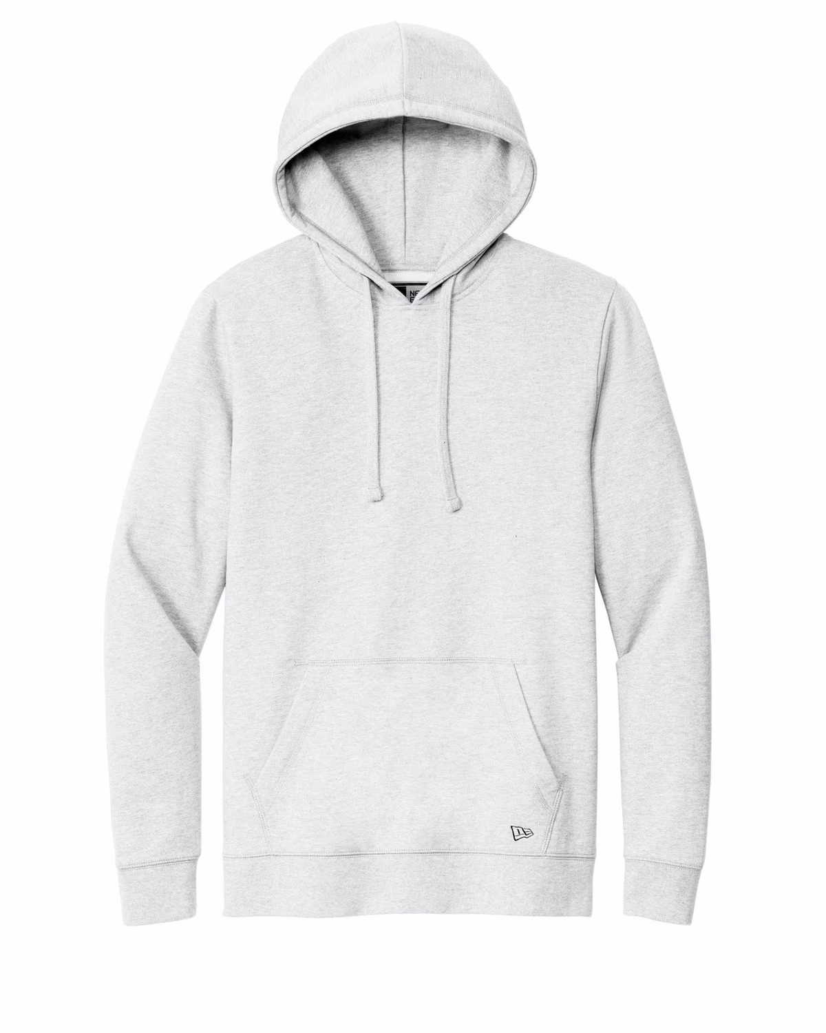 Custom New Era Comeback Fleece Pullover Hoodie - Ash flat front