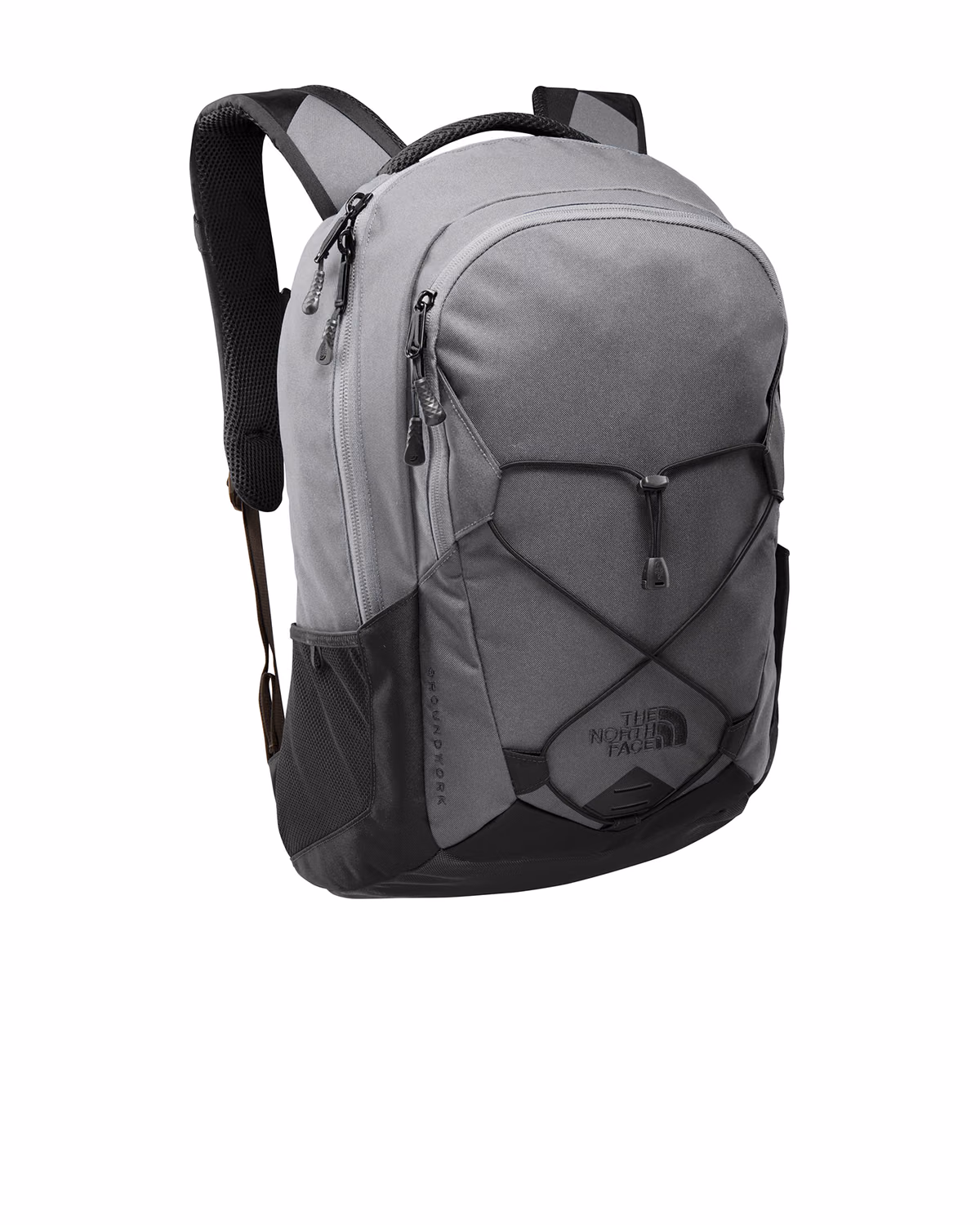 Custom The North Face Groundwork Backpack - Mid Grey/ Asphalt Grey - detail