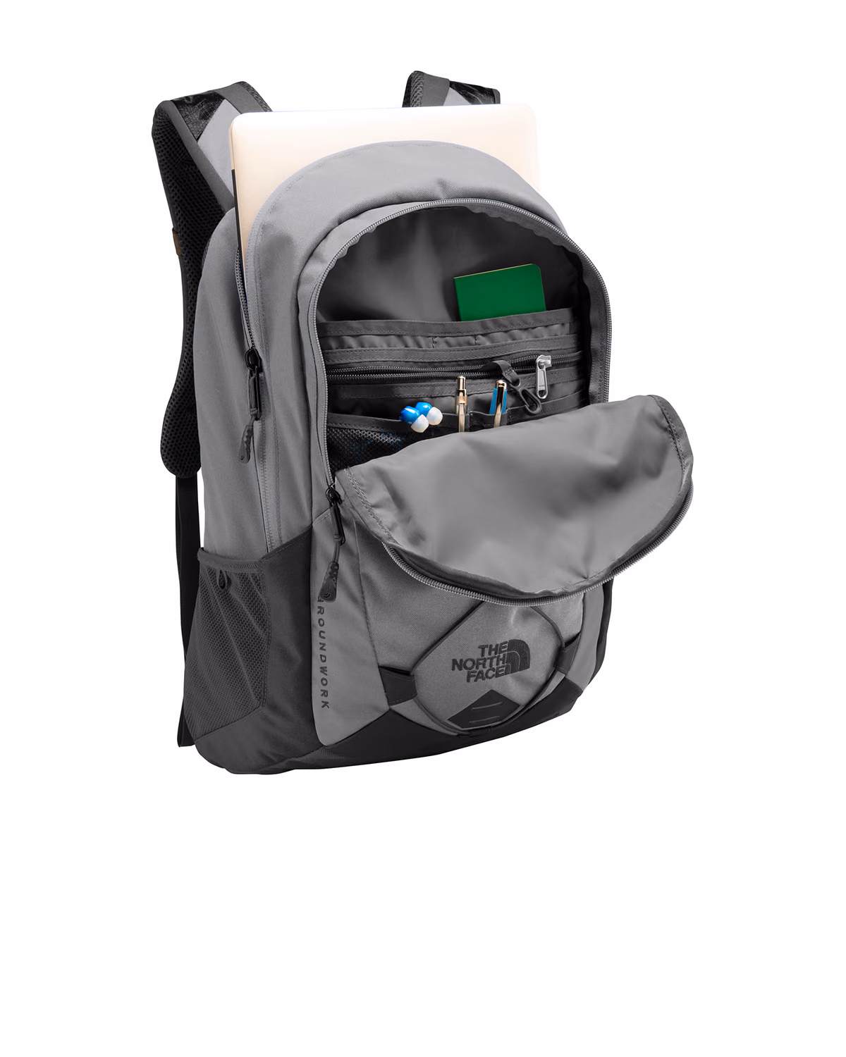 Custom The North Face Groundwork Backpack - Mid Grey/ Asphalt Grey - other