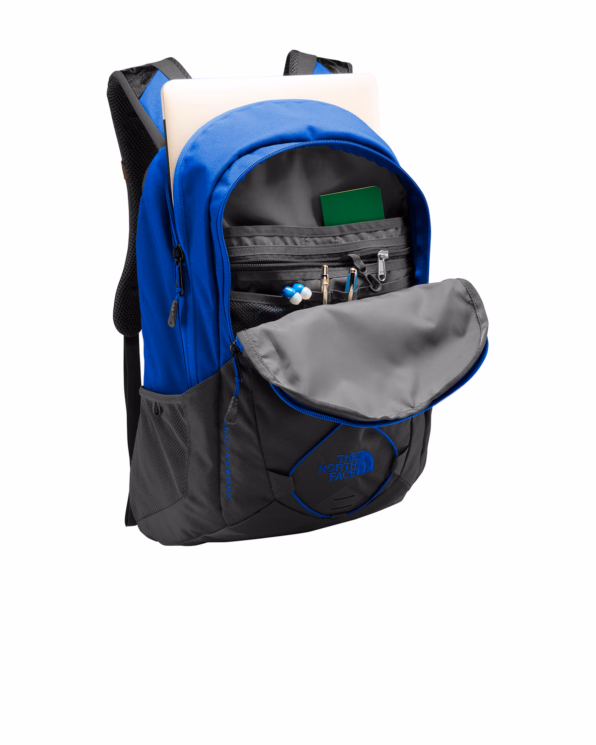 Custom The North Face Groundwork Backpack - Monster Blue/ Asphalt Grey - other