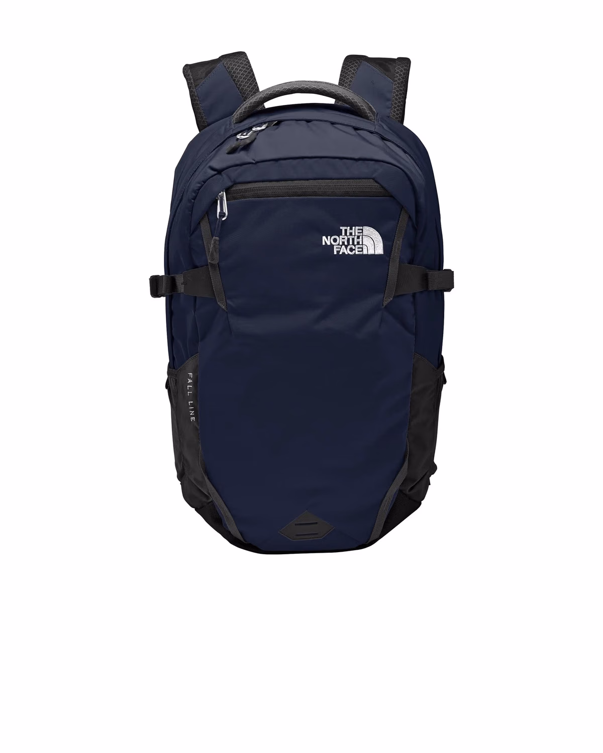 Custom The North Face Fall Line Backpack - Cosmic Blue/ Asphalt Grey flat front