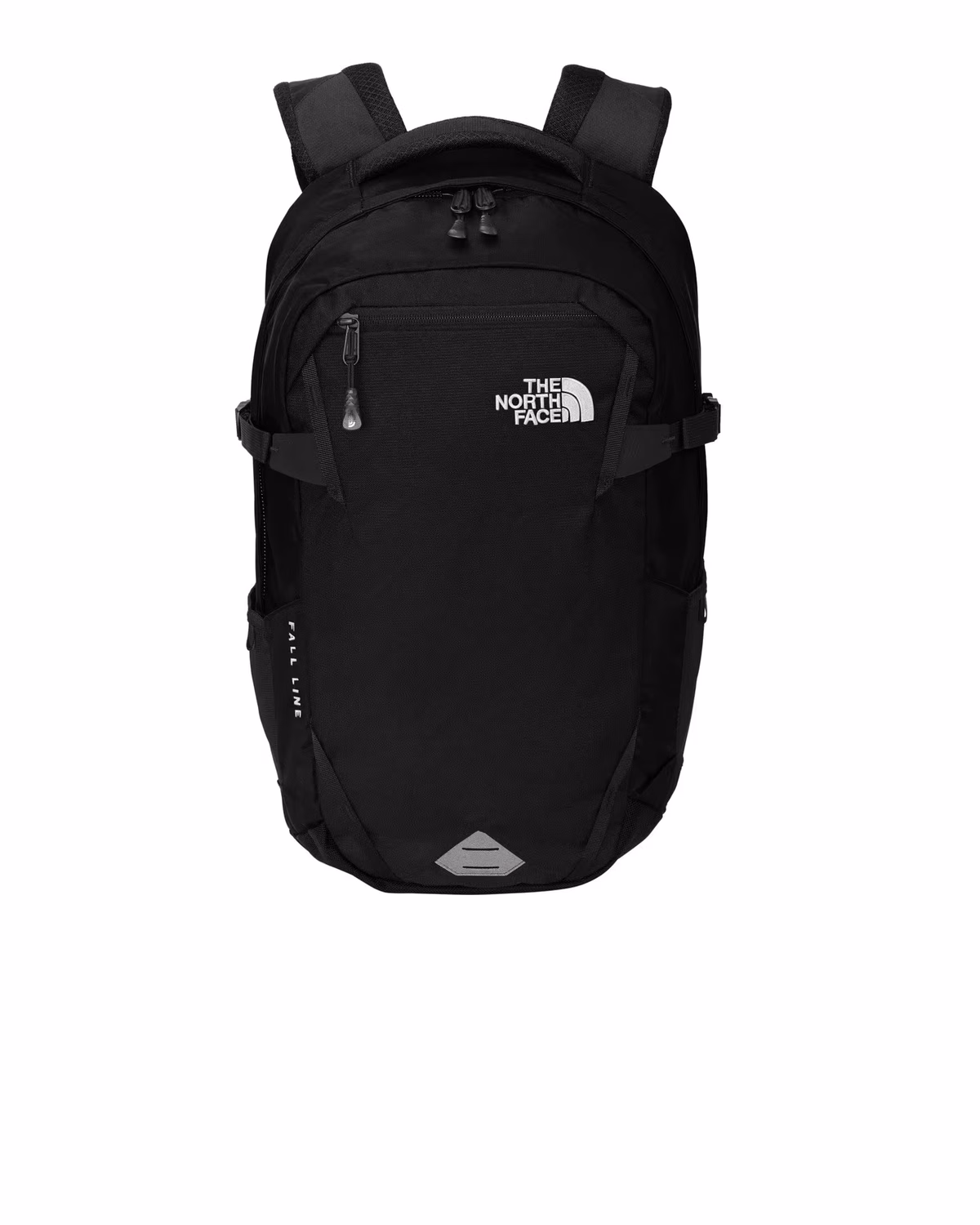 Custom The North Face Fall Line Backpack - TNF Black Heather front