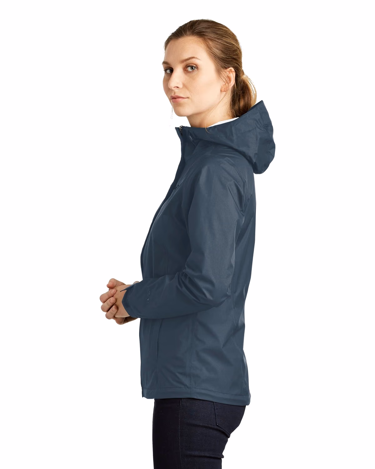 Custom The North Face Women's DryVent Rain Jacket - Shady Blue side
