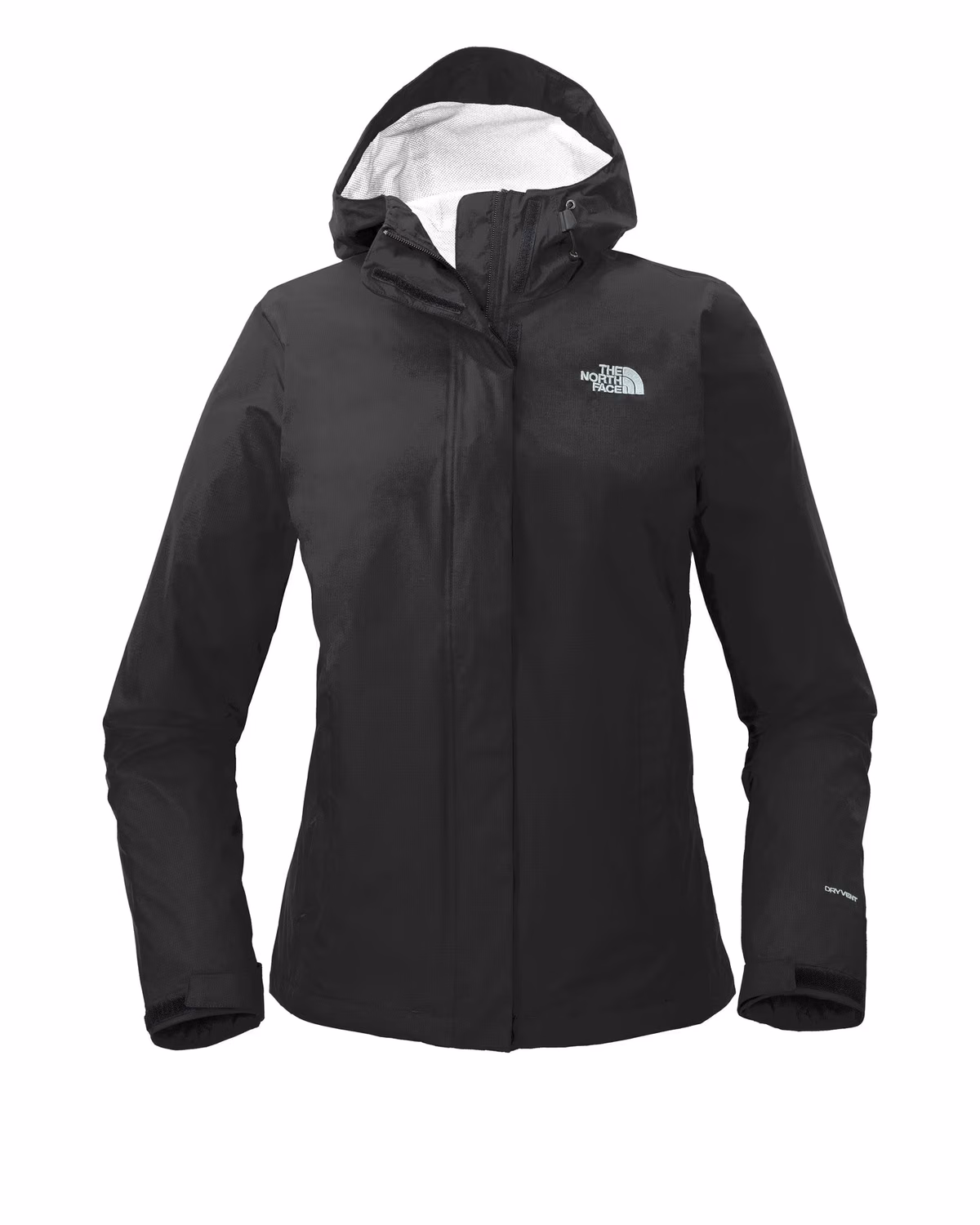 Custom The North Face Women's DryVent Rain Jacket - TNF Black front