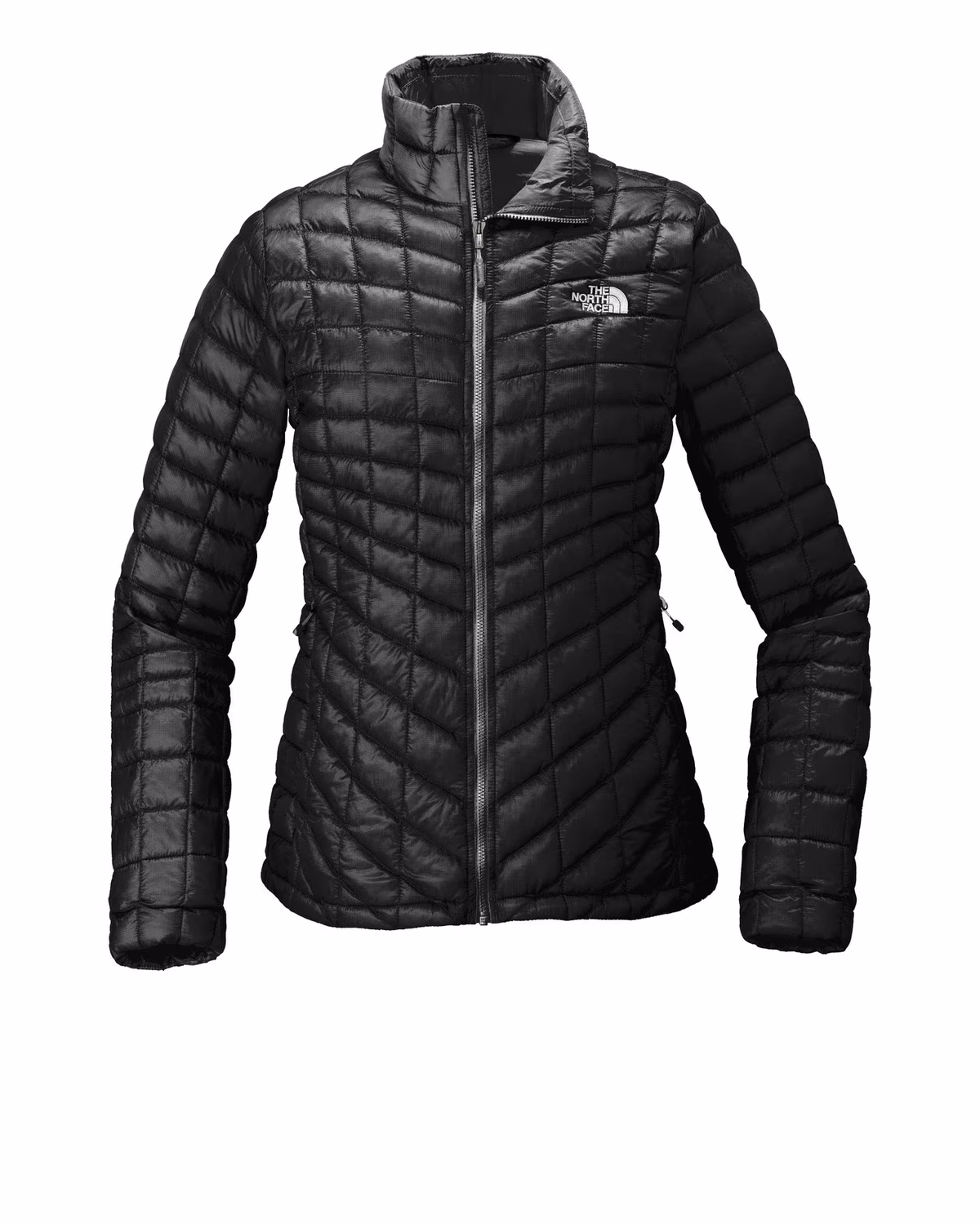 Custom The North Face Women's ThermoBall Trekker Jacket - TNF Black front