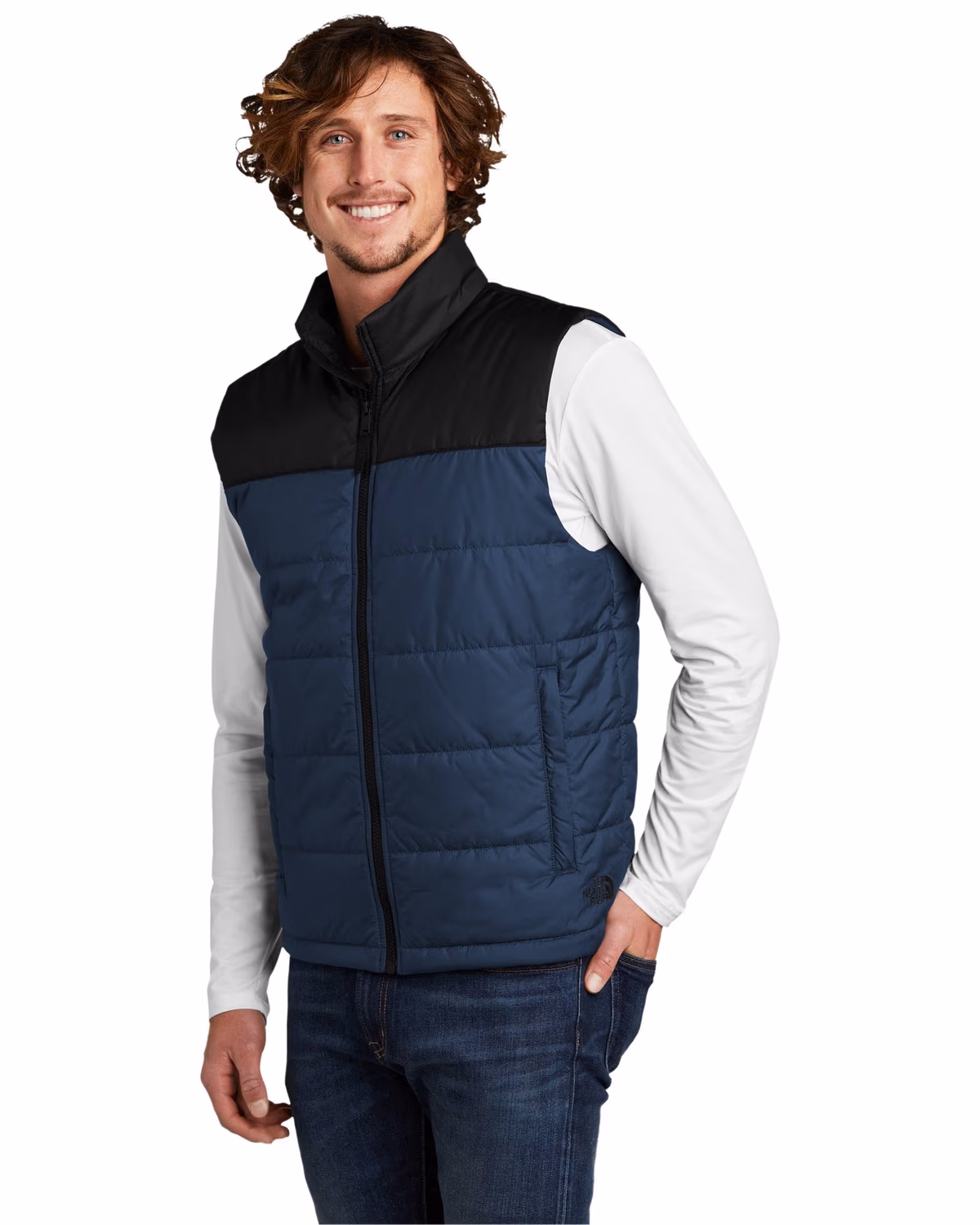 Custom The North Face Everyday Insulated Vest - Shady Blue 3q