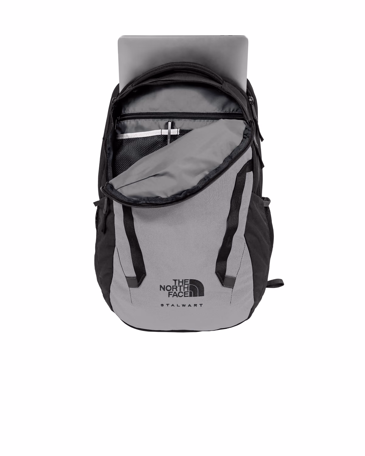 Custom The North Face Stalwart Backpack - Mid Grey Dark Heather/ TNF Black - other
