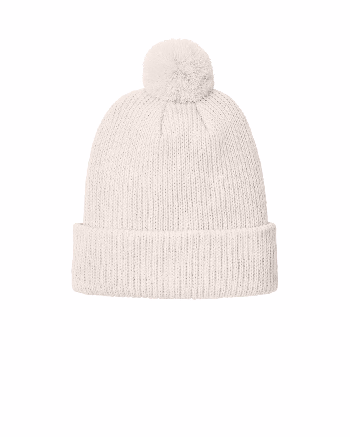 Custom The North Face Pom Beanie - Vintage White