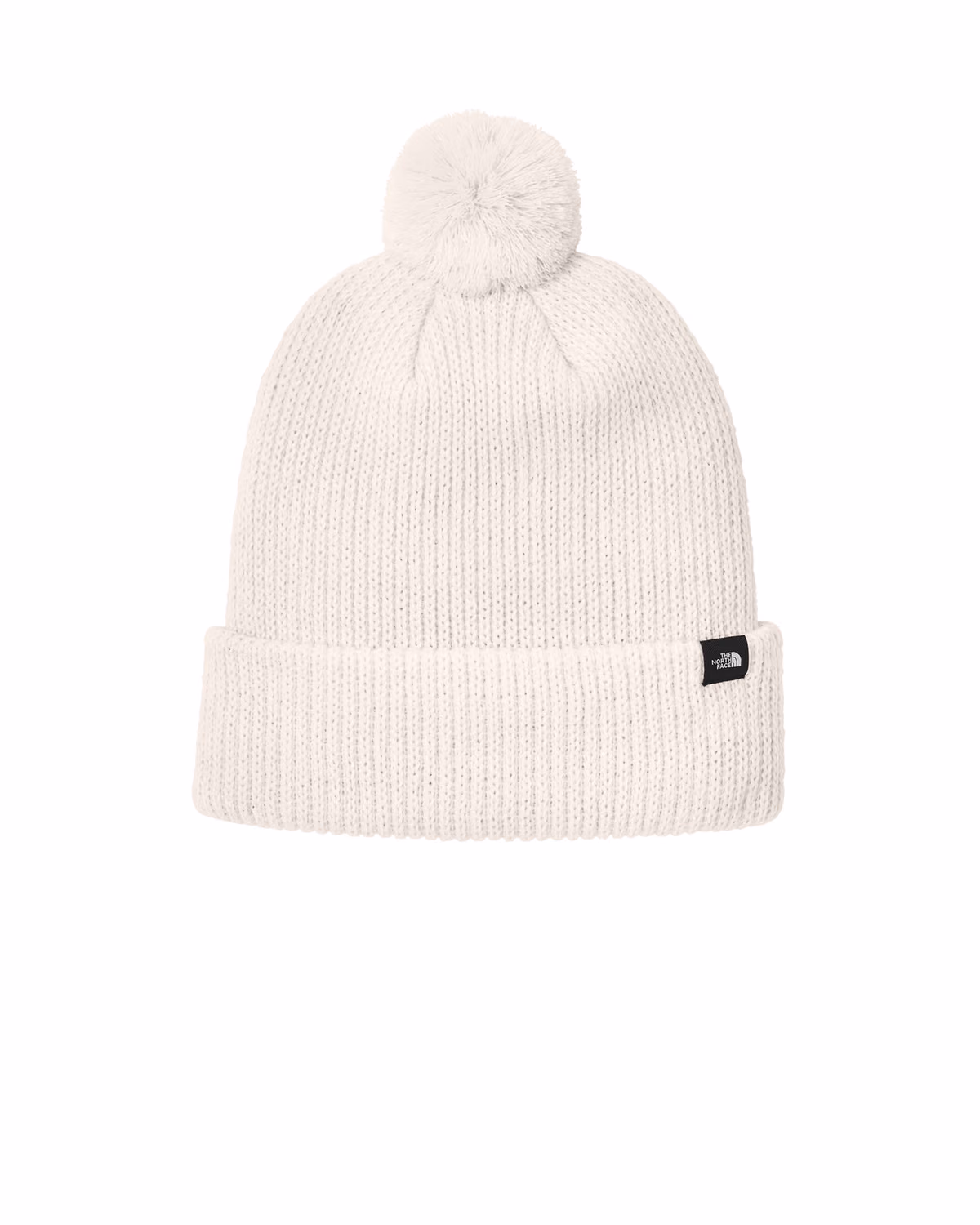 Custom The North Face Pom Beanie - Vintage White