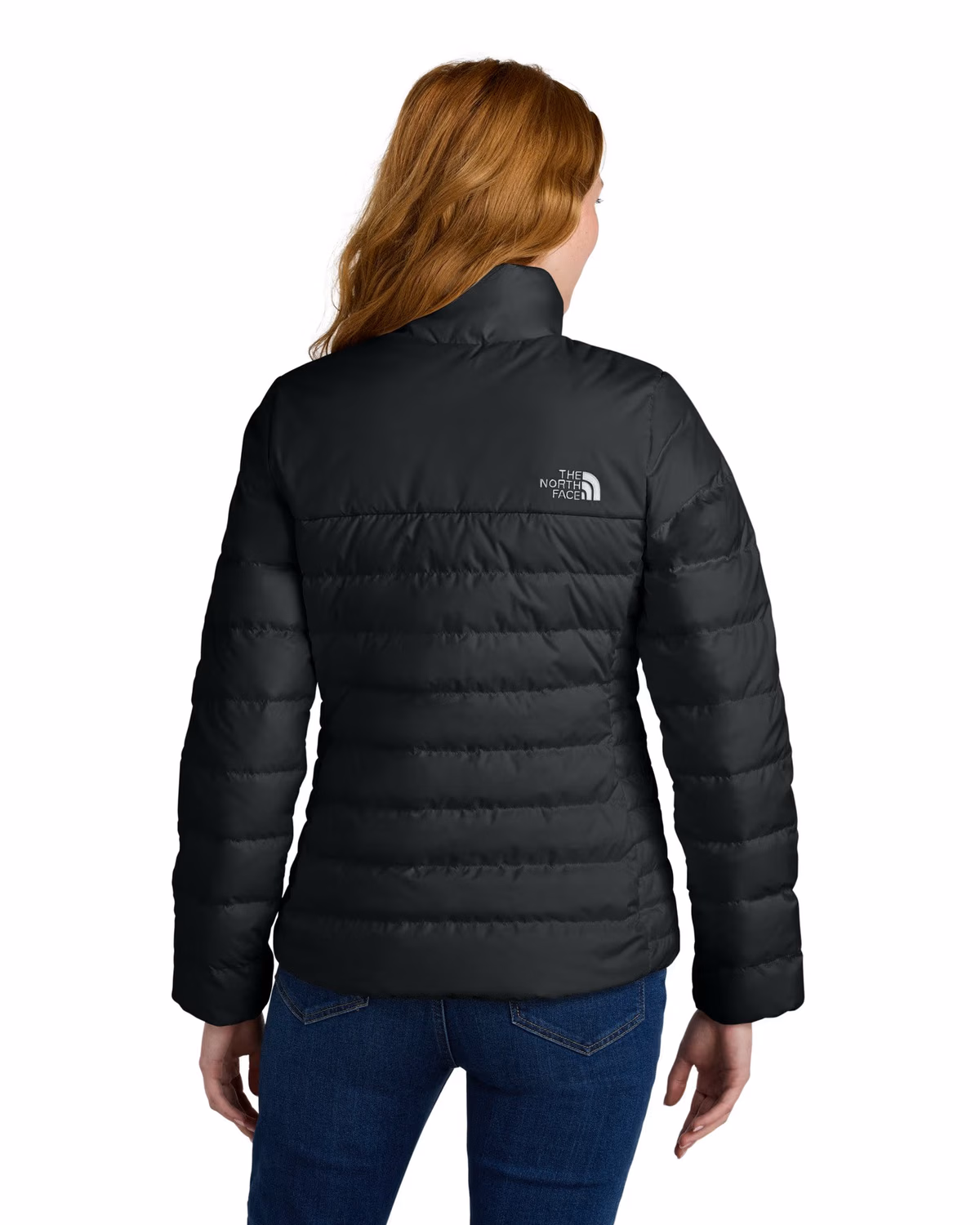 Custom The North Face Women’s Down Hybrid Jacket - TNF Black back 2