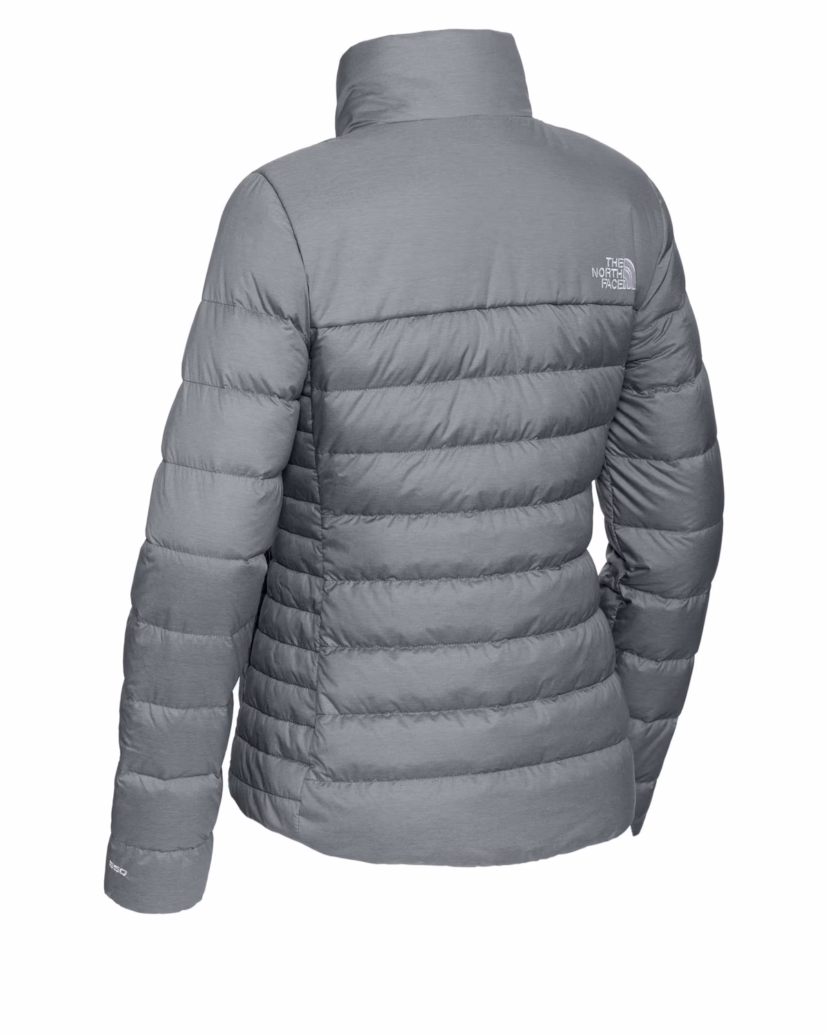 Custom The North Face Women’s Down Hybrid Jacket - TNF Medium Grey Heather back