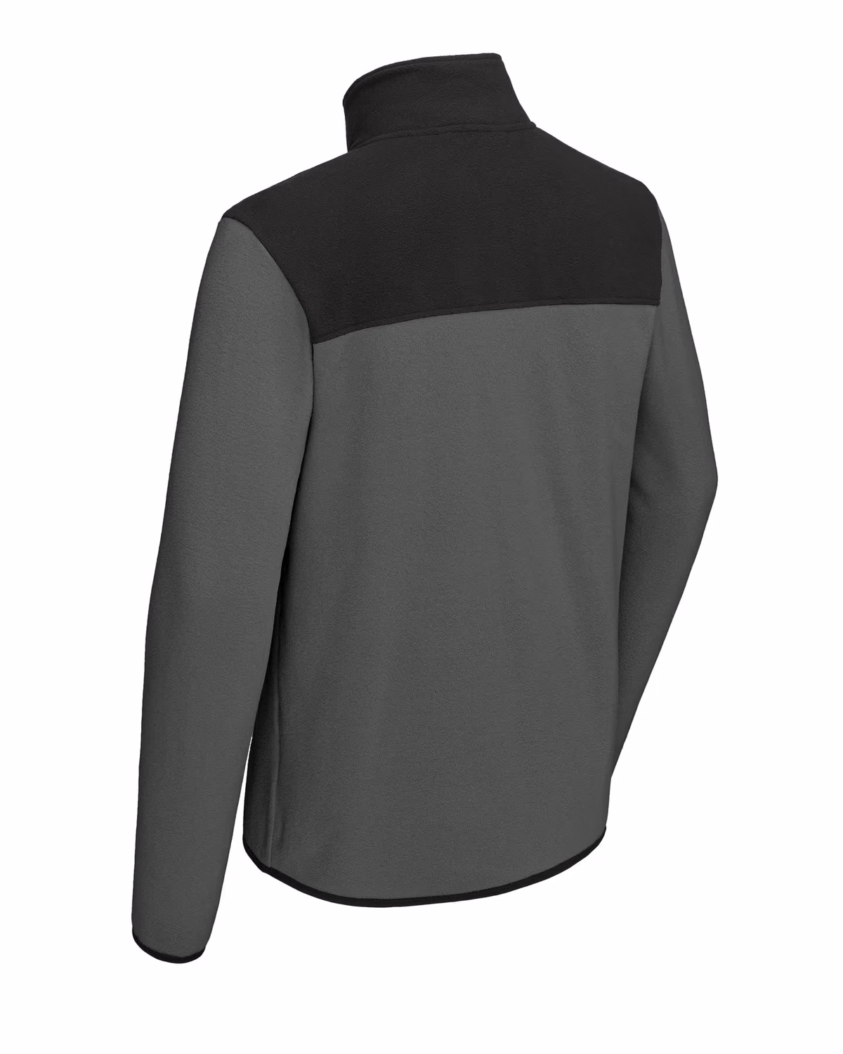 Custom The North Face Glacier Full-Zip Fleece Jacket - Asphalt Grey/ TNF Black back