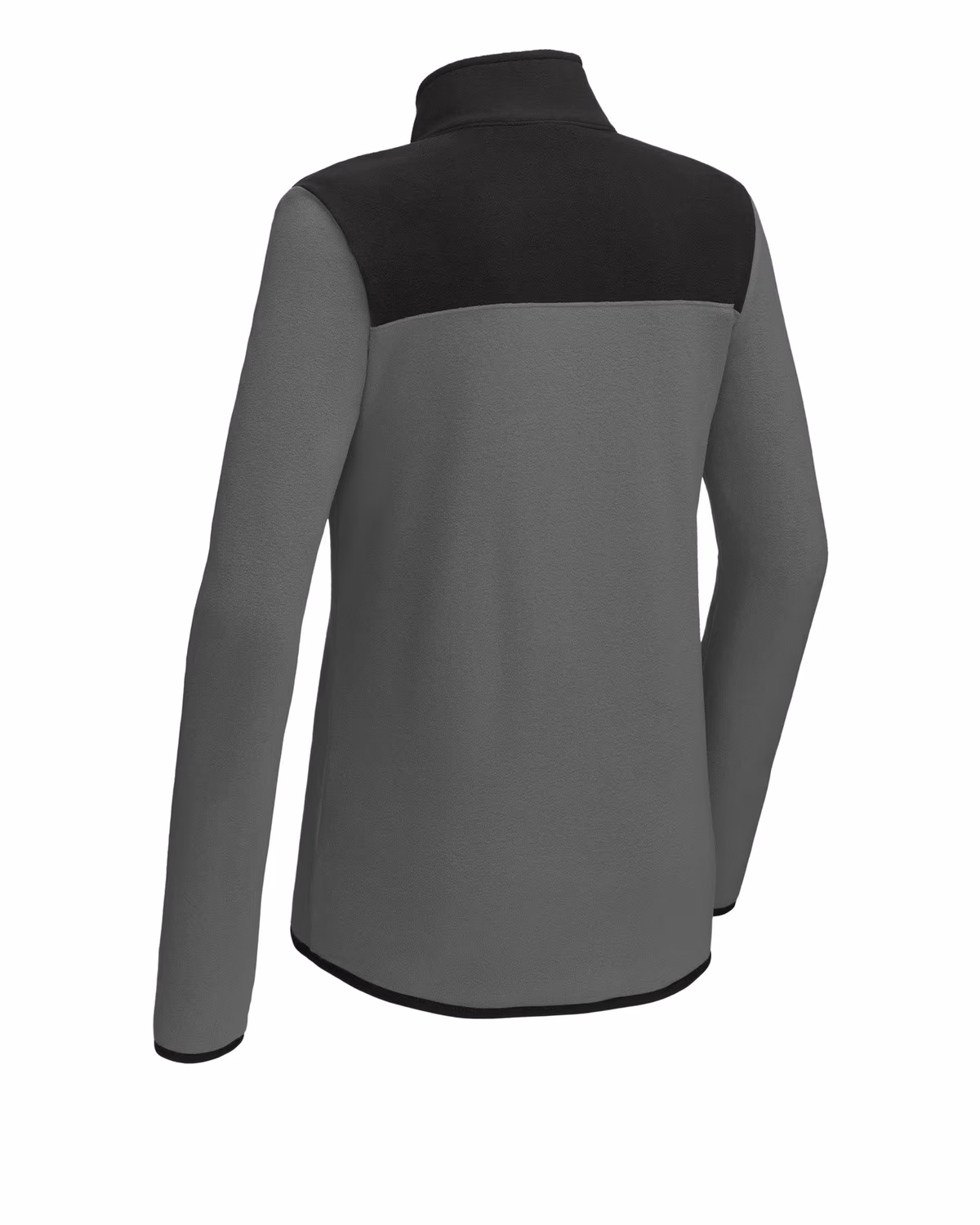 Custom The North Face Women's Glacier 1/4-Zip Fleece - Asphalt Grey/ TNF Black back