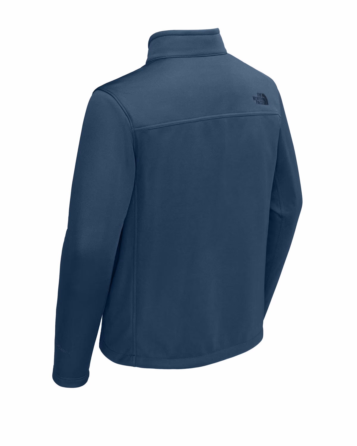 Custom The North Face Chest Logo Ridgewall Soft Shell Jacket - Shady Blue back