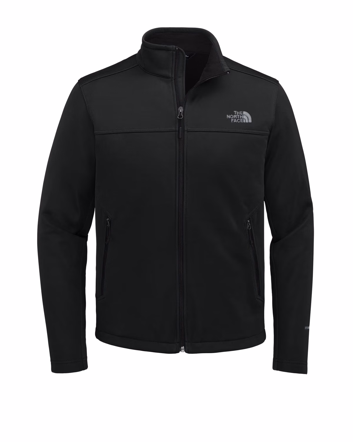 Custom The North Face Chest Logo Ridgewall Soft Shell Jacket - TNF Black front