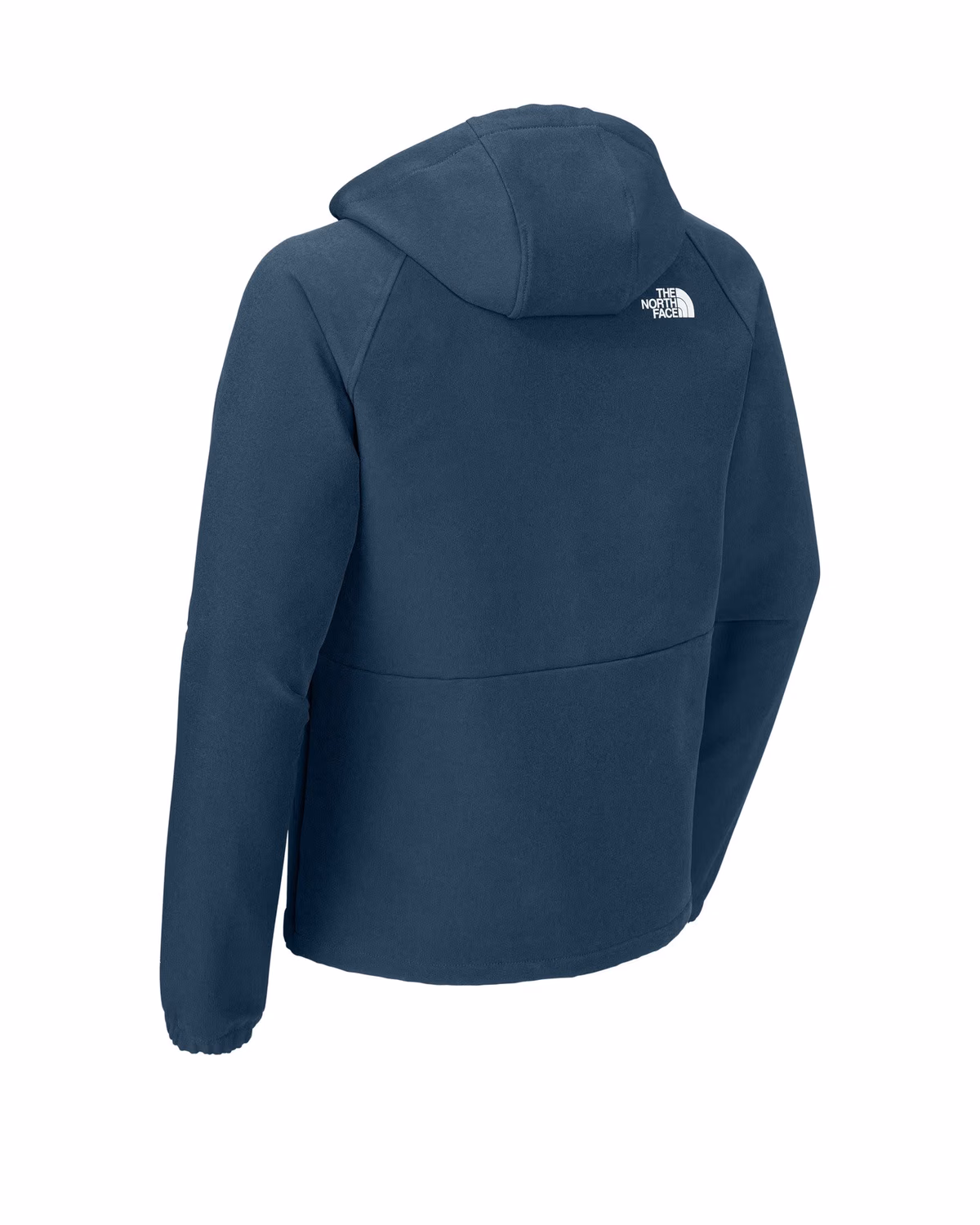 Custom The North Face Barr Lake Hooded Soft Shell Jacket - Shady Blue Dark Heather back