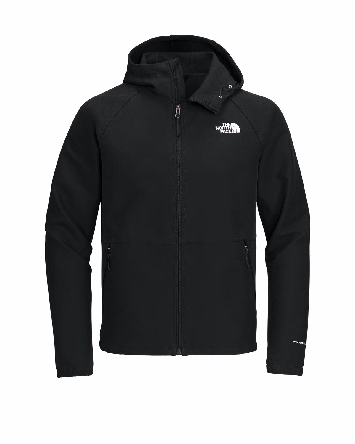 Custom The North Face Barr Lake Hooded Soft Shell Jacket - TNF Black Heather front
